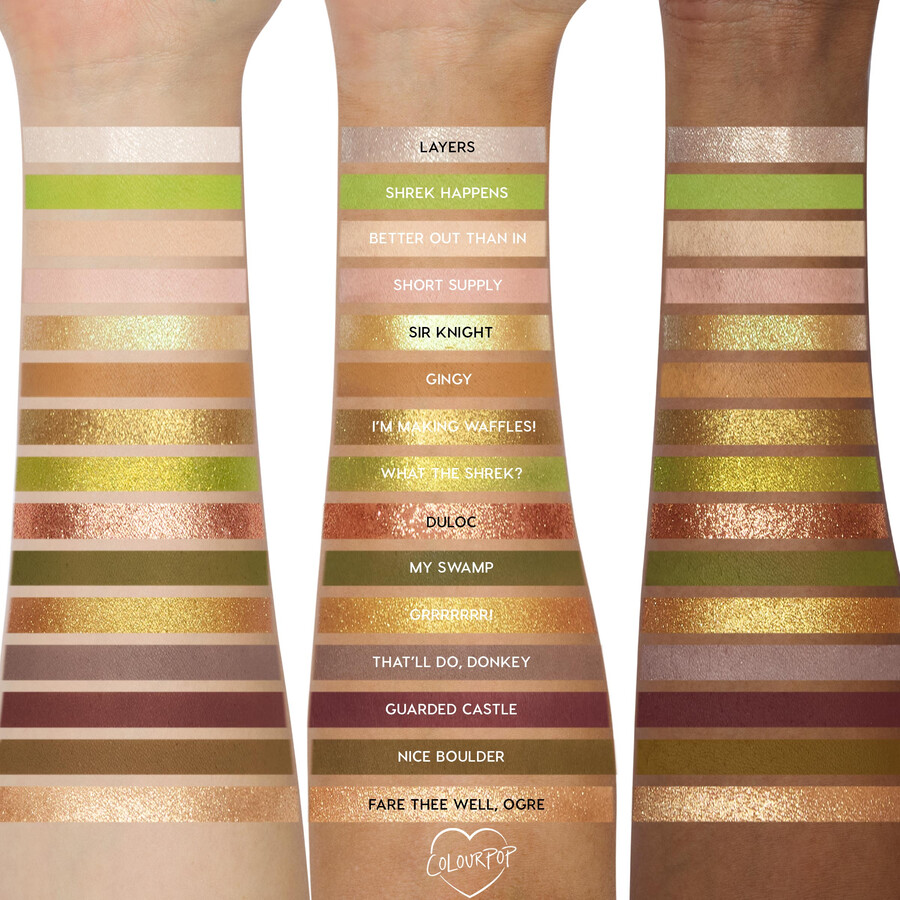 colourpop x dreamworks shrek