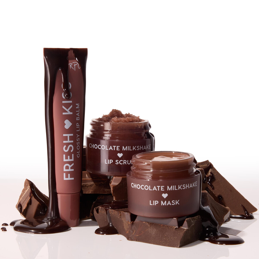 set scrub labbra maschera e balsamo fresh kiss