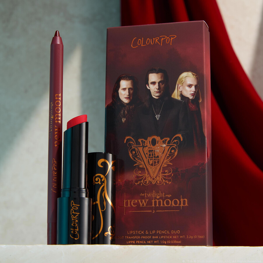 set di matita labbra e rossetto twilight