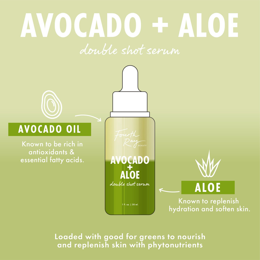 doppio shot di avocado e aloe