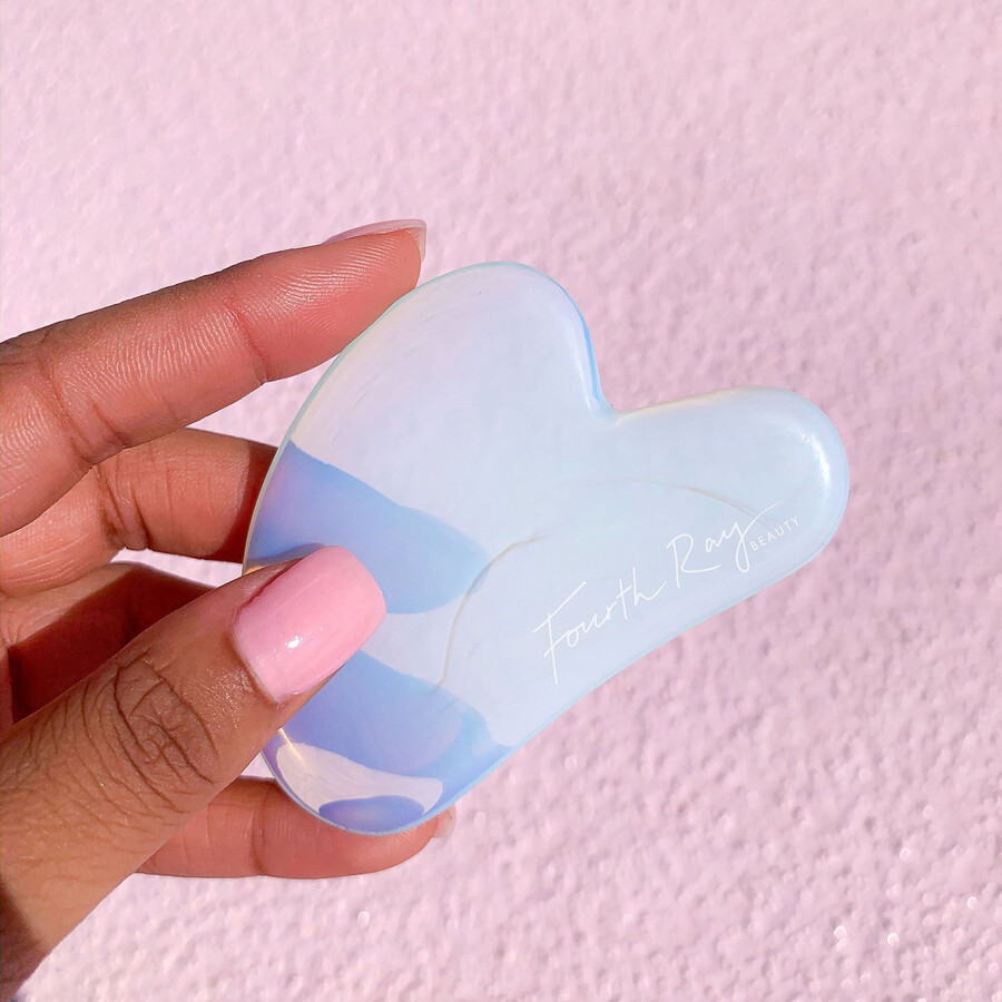 gua sha di cristallo opalite